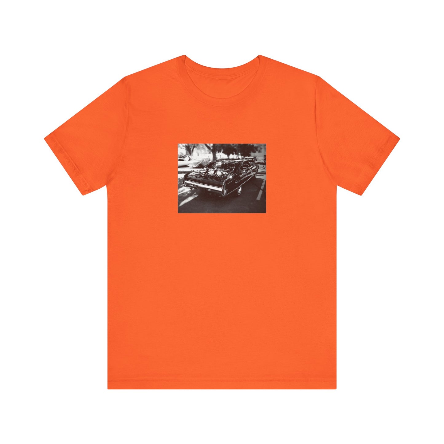 Musclecar Short Sleeve Tee - Black and White Chevy Monte Carlo Design