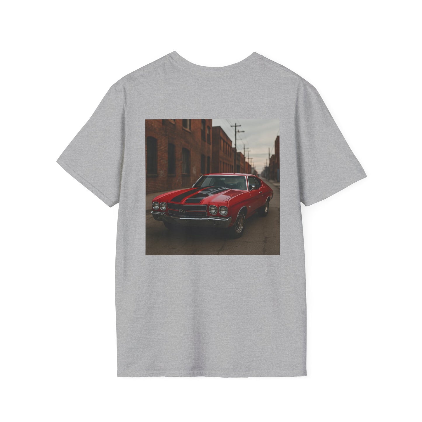 Classic Car Softstyle T-Shirt - Vintage 1970 Chevy Chevelle Design
