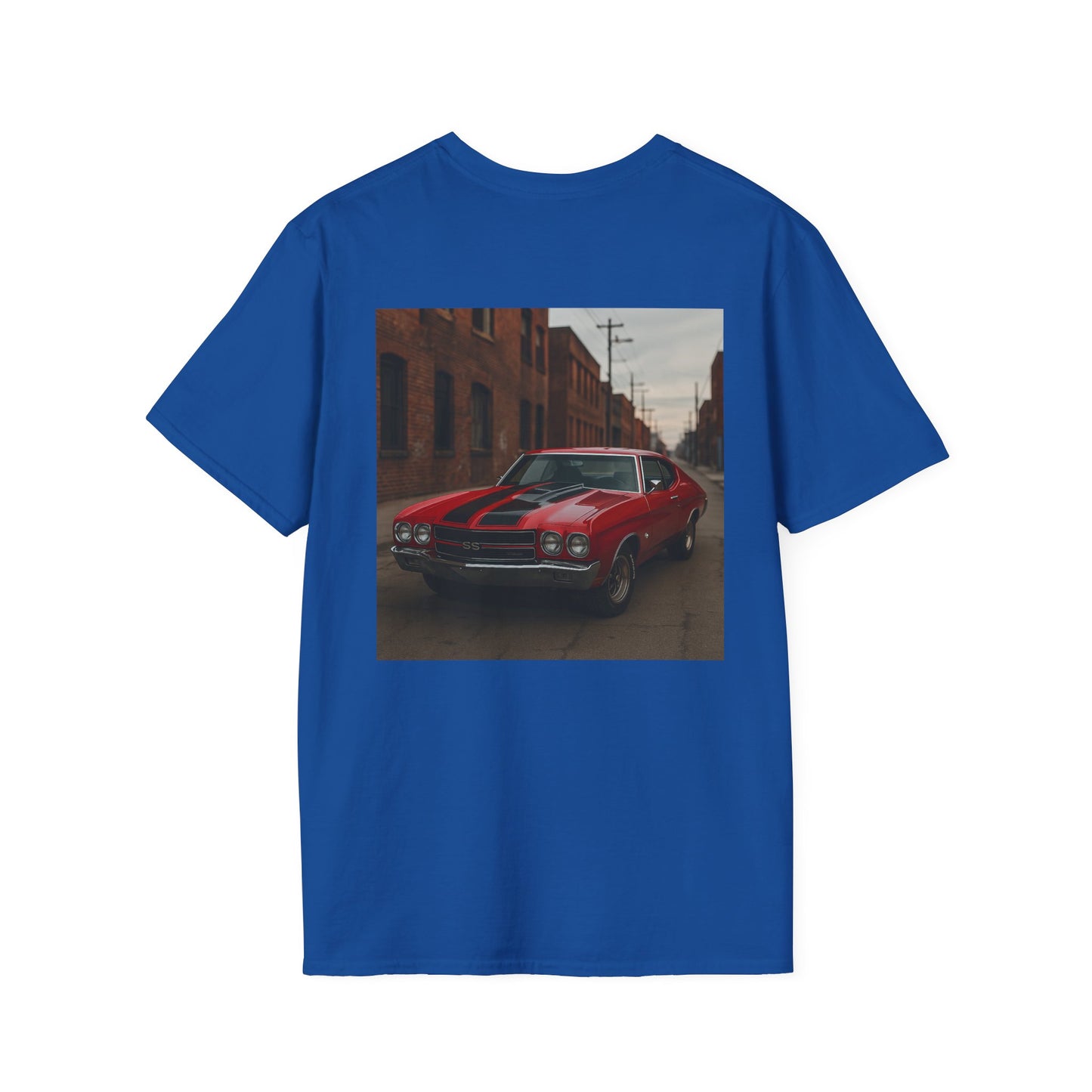 Classic Car Softstyle T-Shirt - Vintage 1970 Chevy Chevelle Design