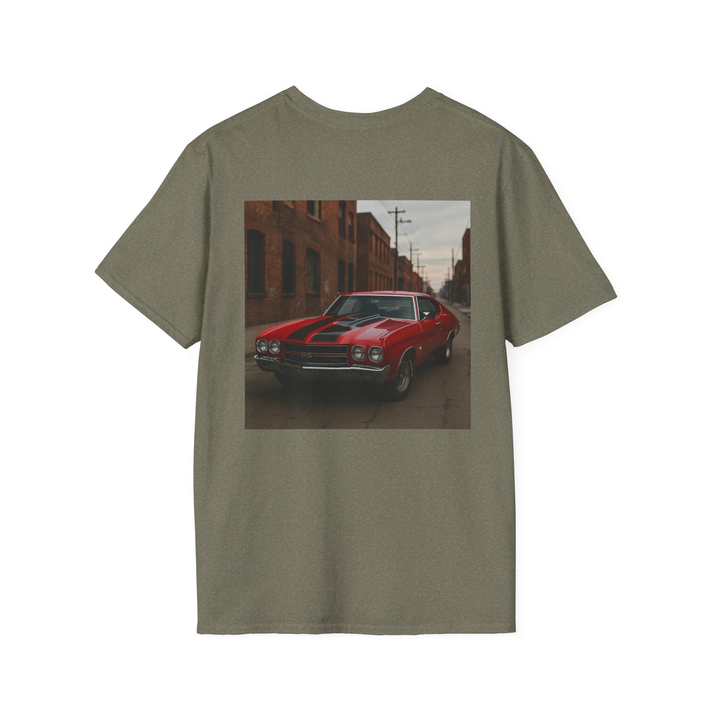 Classic Car Softstyle T-Shirt - Vintage 1970 Chevy Chevelle Design