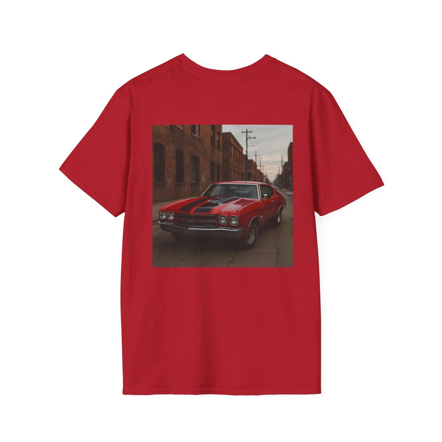 Classic Car Softstyle T-Shirt - Vintage 1970 Chevy Chevelle Design