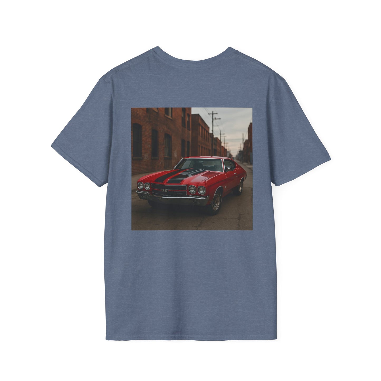 Classic Car Softstyle T-Shirt - Vintage 1970 Chevy Chevelle Design