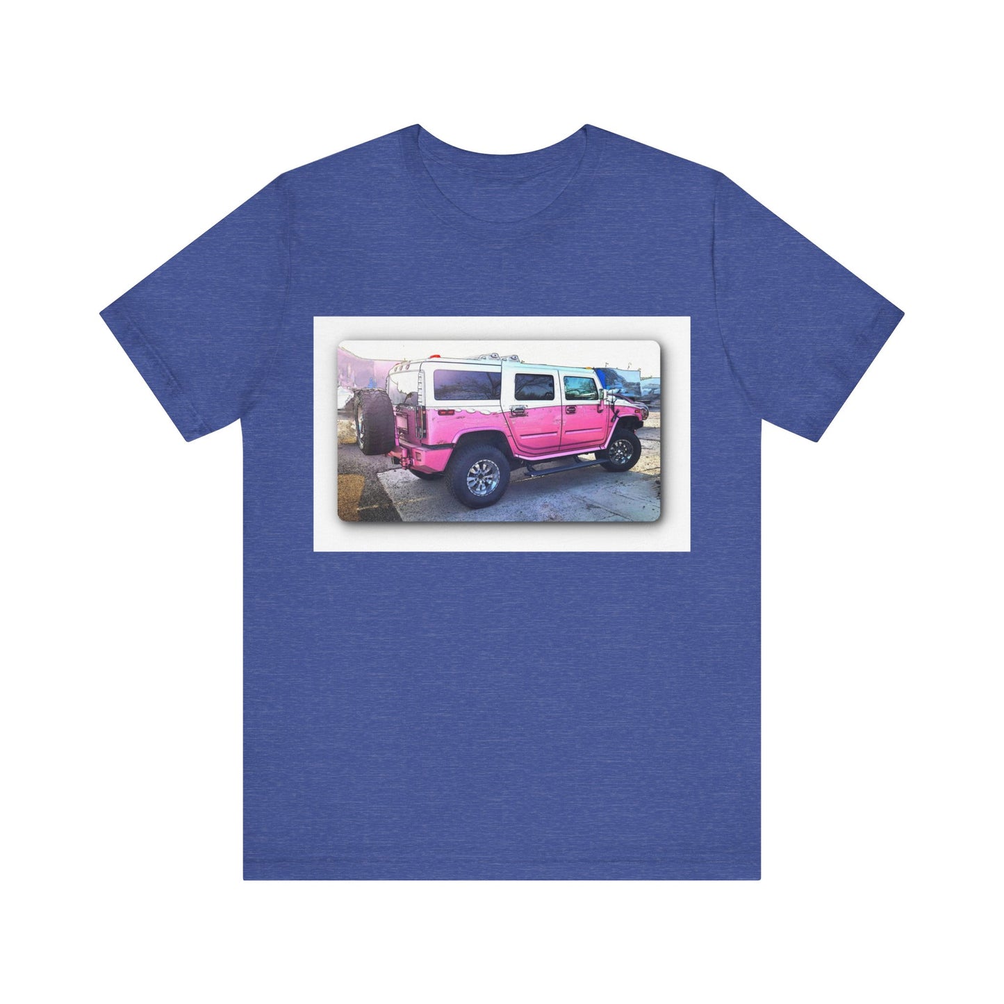 Pink and White Hummer H3 Tee