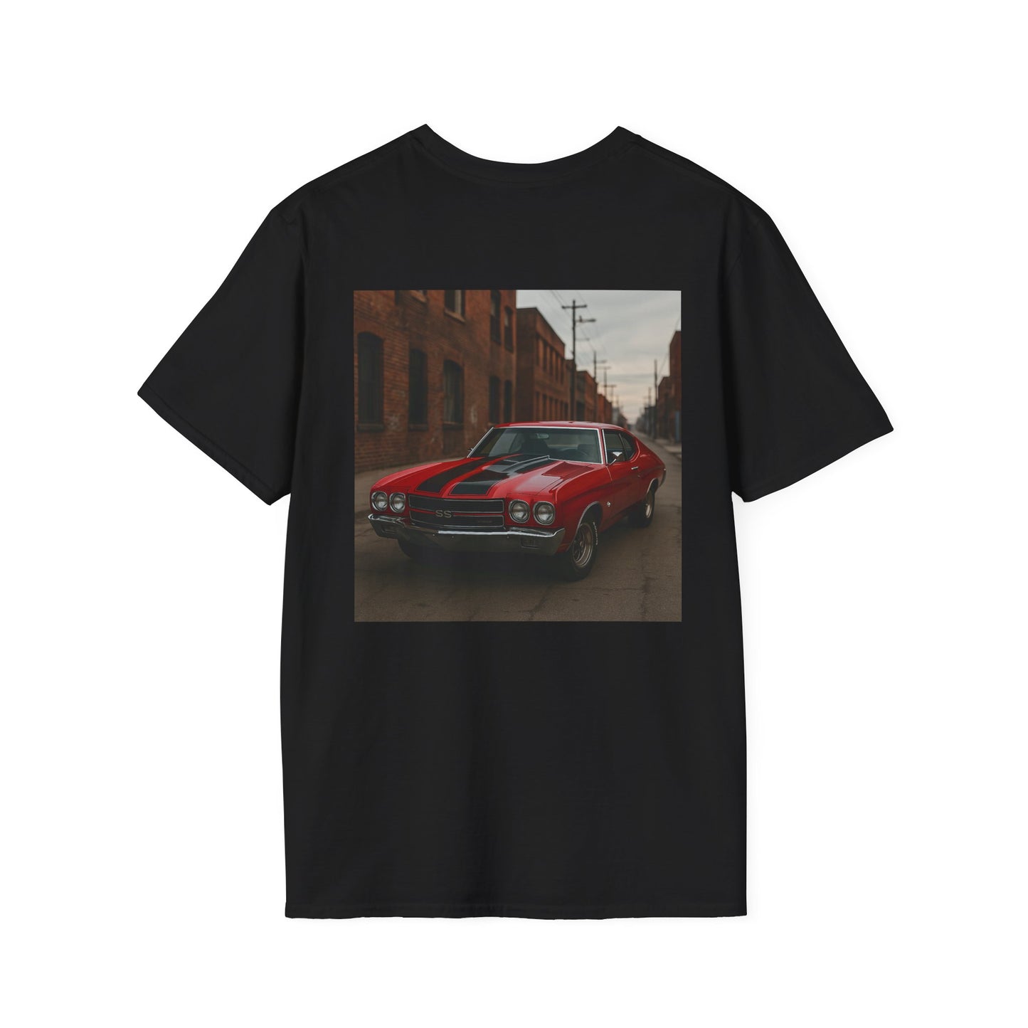 Classic Car Softstyle T-Shirt - Vintage 1970 Chevy Chevelle Design