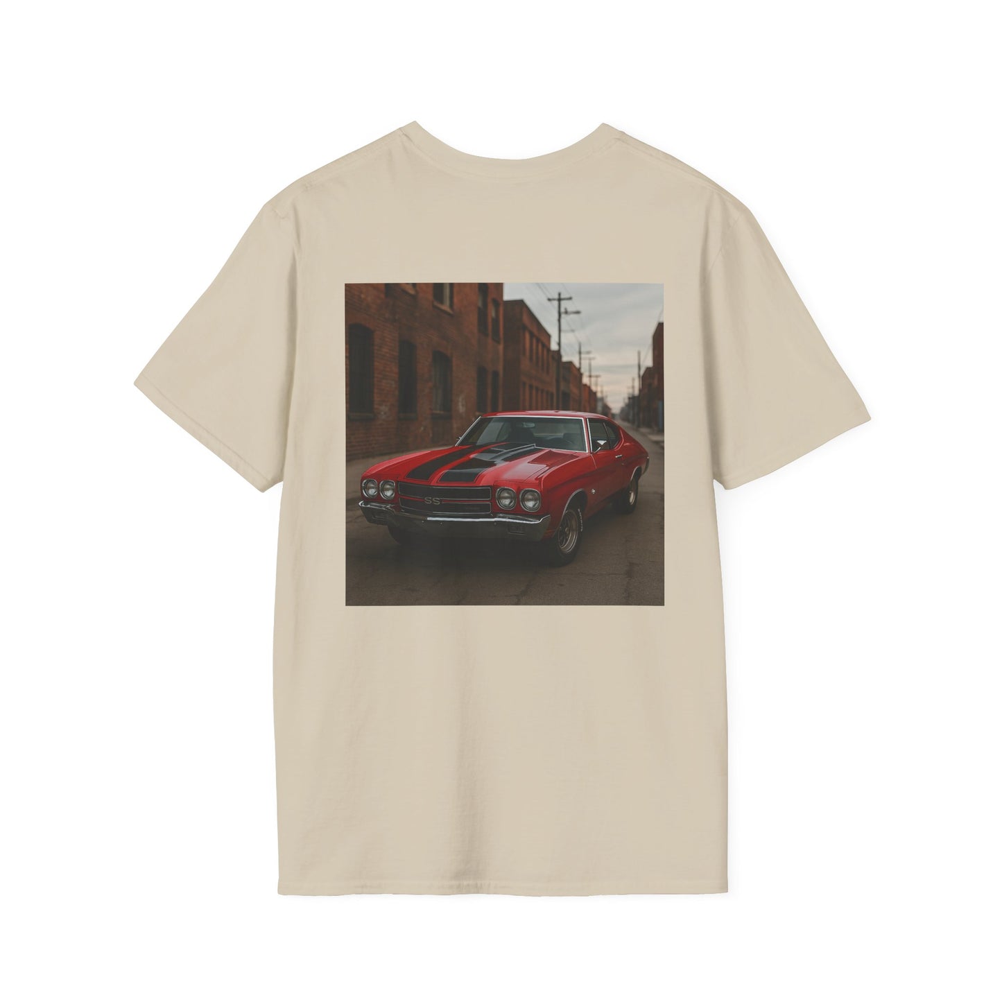 Classic Car Softstyle T-Shirt - Vintage 1970 Chevy Chevelle Design