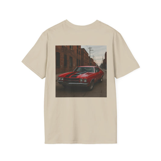 Classic Car Softstyle T-Shirt - Vintage 1970 Chevy Chevelle Design