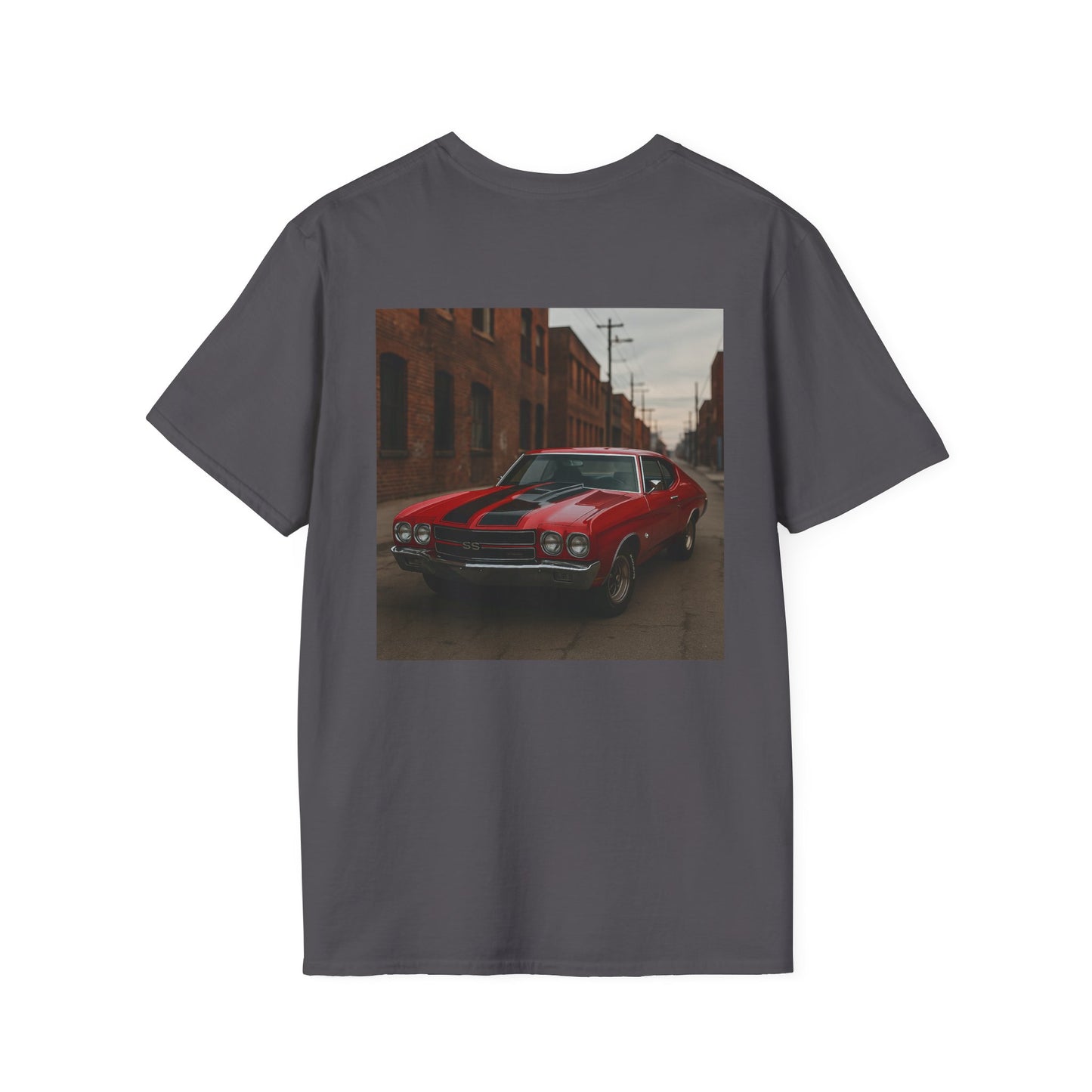 Classic Car Softstyle T-Shirt - Vintage 1970 Chevy Chevelle Design