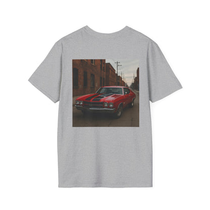 Classic Car Softstyle T-Shirt - Vintage 1970 Chevy Chevelle Design