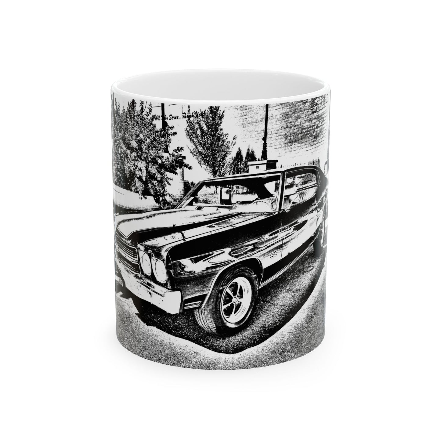 Chevy Chevelle SS V8 Musclecar Ceramic Mug 11oz