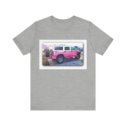 Pink and White Hummer H3 Tee