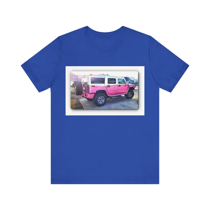 Pink and White Hummer H3 Tee
